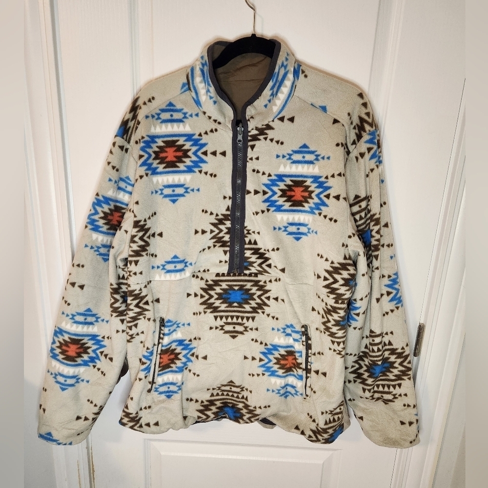 Men's Stoic Reversible Pullover Jacket Size Large